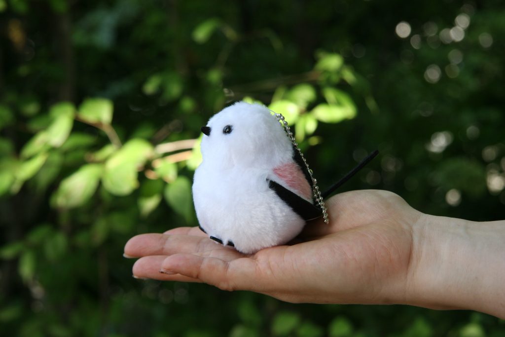 ぬいぐるみキーホルダー　シマエナガ
