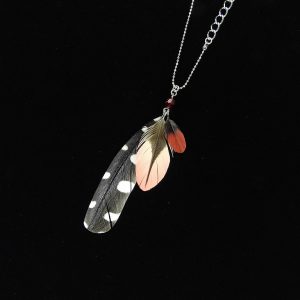 オーストンオオアカゲラ　ネックレス  チェーン／革紐（小・中・大）