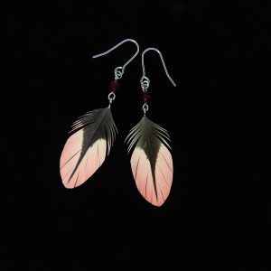 オーストンオオアカゲラ　ピアス／イヤリング（小）