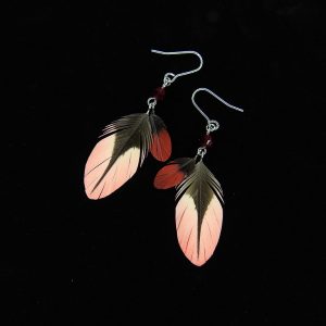 オーストンオオアカゲラ　ピアス／イヤリング（小・中）